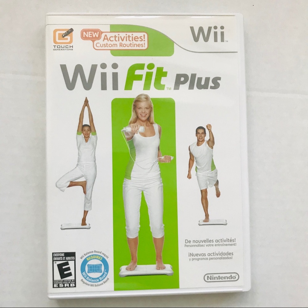 Nintendo WII Fit Plus Video Game Disc + Manual